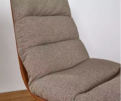 Assise chaise Akira marron et gris