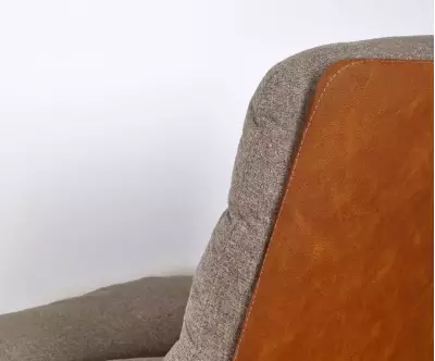 Zoom chaise Akira marron et gris