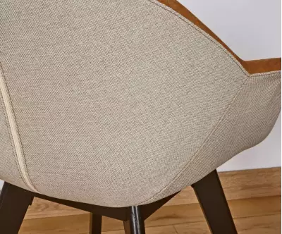 Dos fauteuil Luffy marron