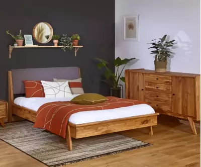 Chambre avec commode 4 tiroirs Kalice