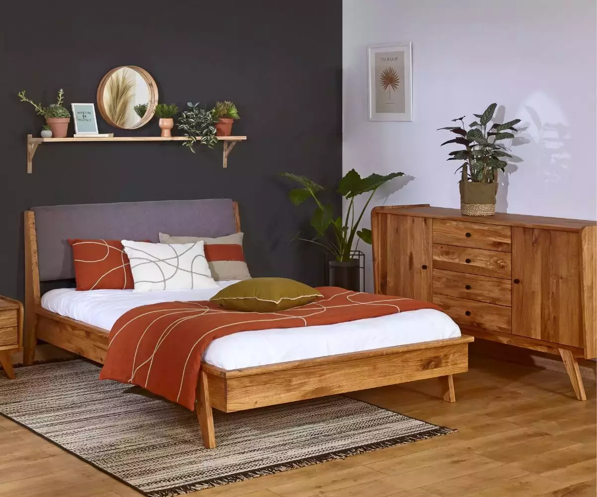 Chambre avec commode 4 tiroirs Kalice Chambre avec commode 4 tiroirs Kalice