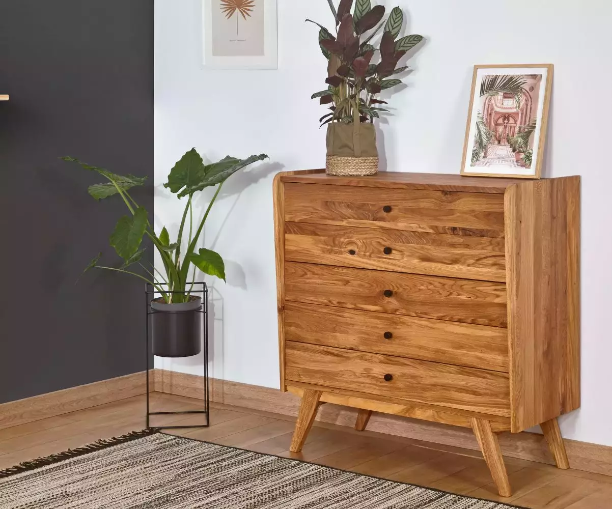 Commode 5 tiroirs Kalice en bois Commode 5 tiroirs Kalice en bois