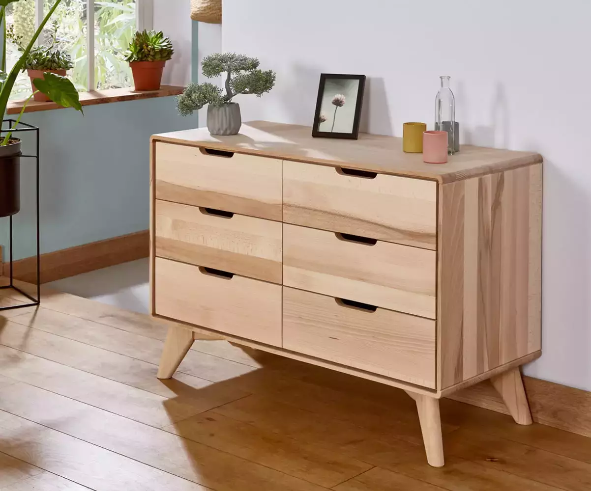 Commode 6 tiroirs Caravel en bois Commode 6 tiroirs Caravel en bois