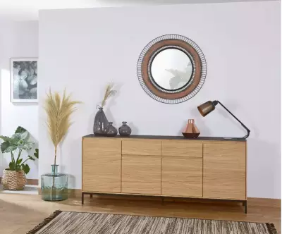buffet Alamy placage chêne massif