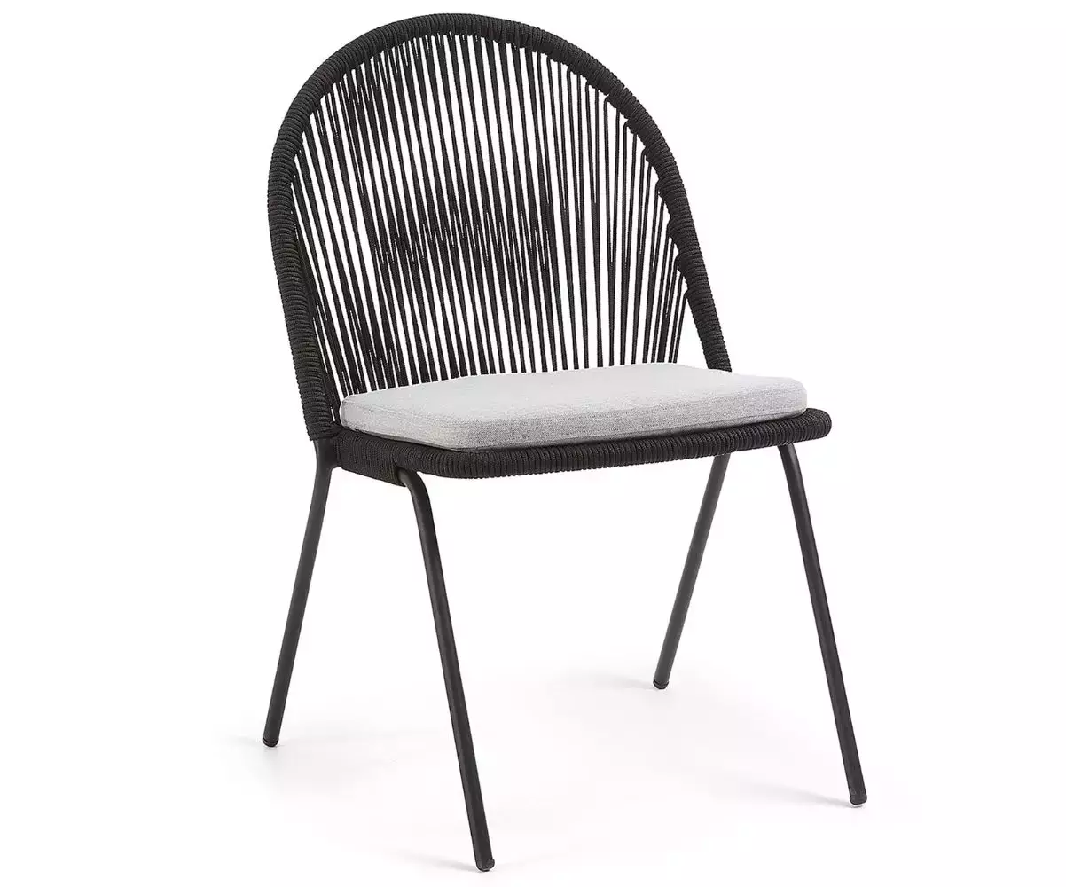 Chaise Gaia cordes noires Chaise Gaia cordes noires