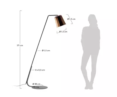 Dimensions du Lampadaire Sanbi