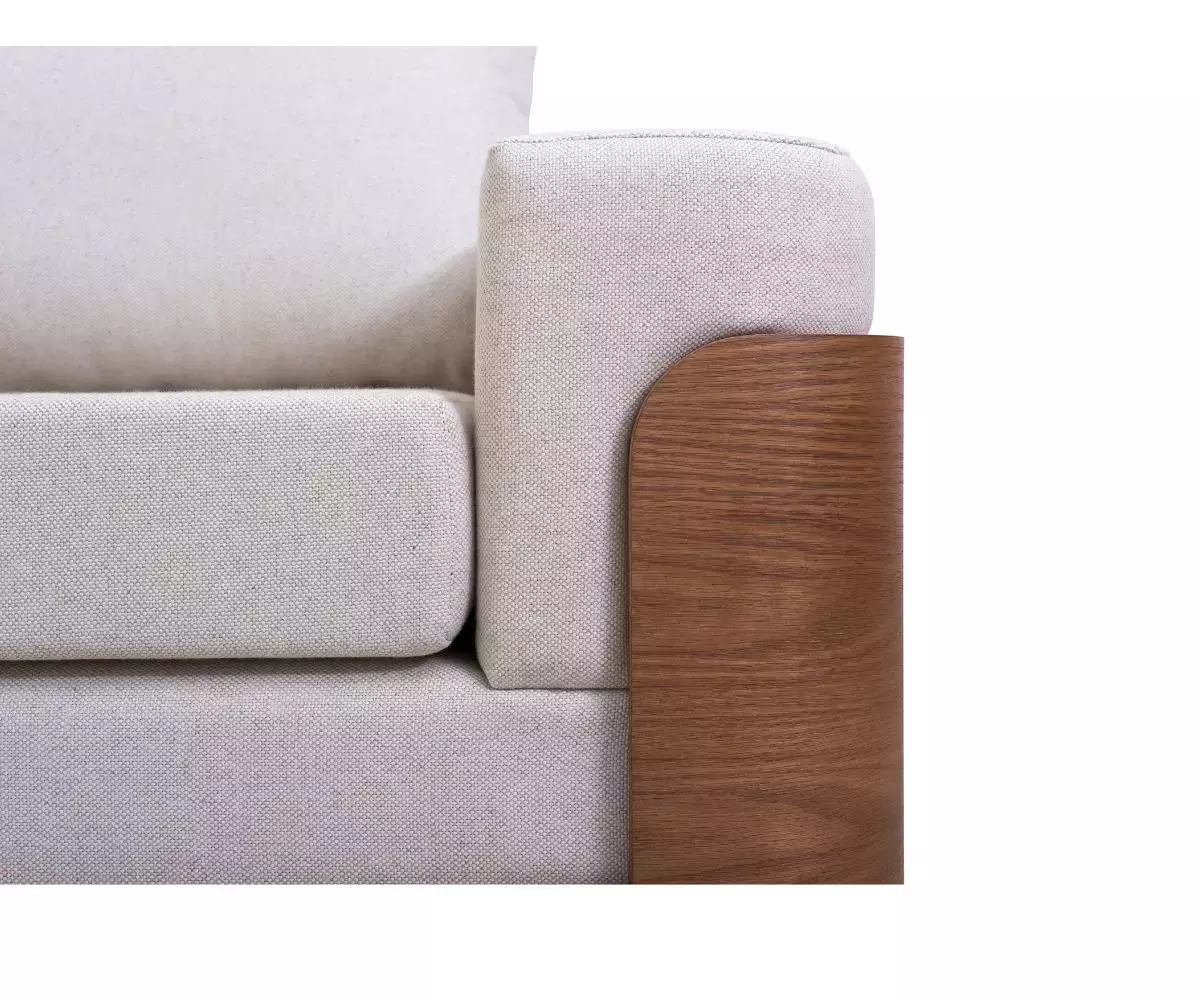 Fauteuil avec structure en bois massif Fauteuil avec structure en bois massif