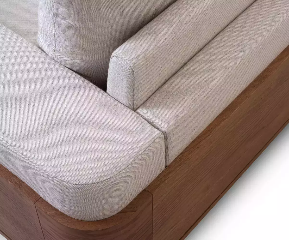 Fauteuil tissus et bois Fauteuil tissus et bois
