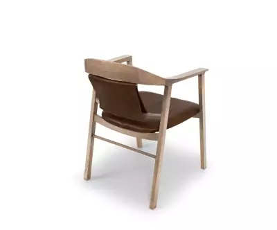 Chaise design en cuir
