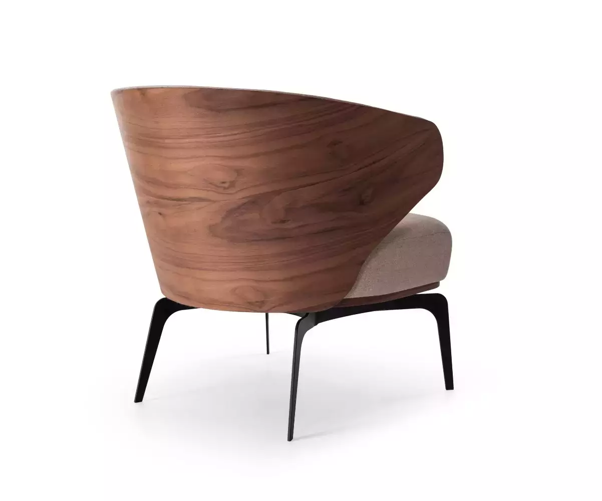 Fauteuil Air - Dossier en bois massif Fauteuil Air - Dossier en bois massif