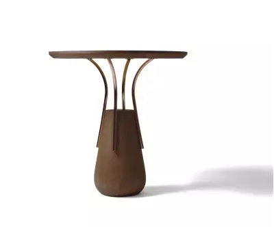 Table d'appoint medium La Palme un meuble robuste à l'esthétique travaillée