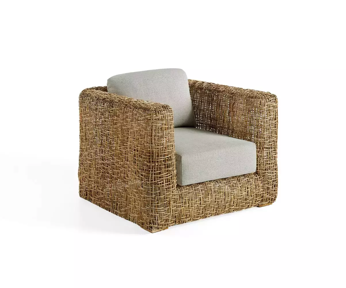 Fauteuil Jungle 1 place en rotin naturel Fauteuil Jungle 1 place en rotin naturel