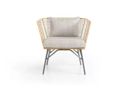 Fauteuil Berta avec un coussin déhoussable inclus pour une assise confortable