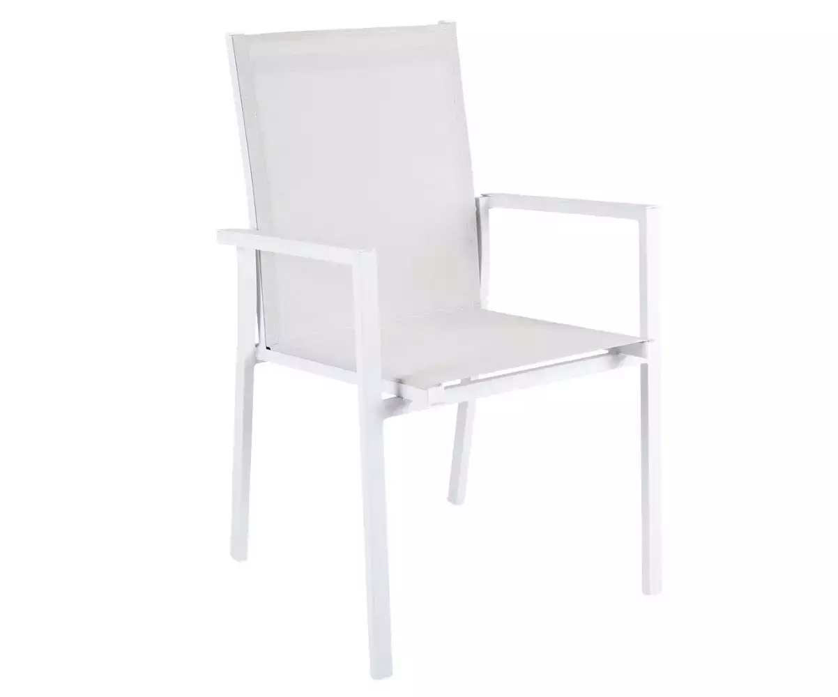 Fauteuil Agde blanc en métal Fauteuil Agde blanc en métal