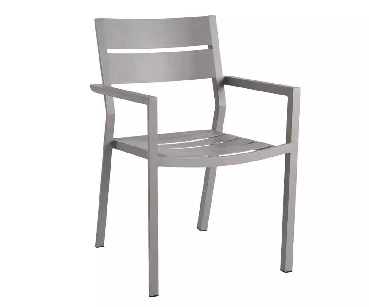 Fauteuil Biscarosse beige en métal Fauteuil Biscarosse beige en métal