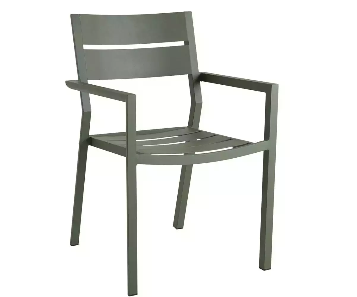 Fauteuil Biscarosse vert en métal Fauteuil Biscarosse vert en métal