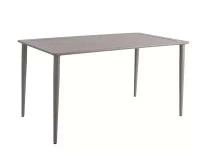 Table en métal 4 personnes beige avec chaises en option