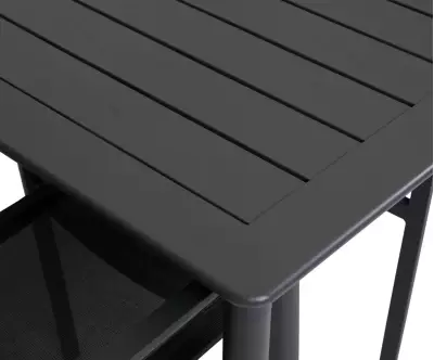 Détail table anthracite