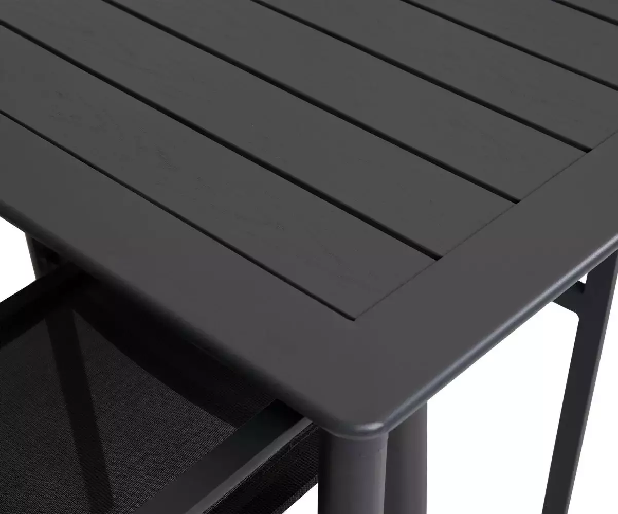 Détail table anthracite Détail table anthracite