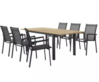 Table Sète allongée avec chaises en option