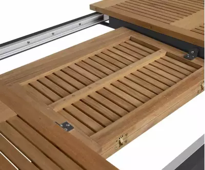Détail système rallonge table Sète
