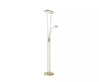 Lampadaire Afeva, coloris laiton a un design moderne et élégant
