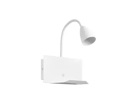 Applique Murale Orientable Tungua coloris blanc est très élégante
