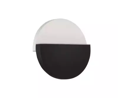Applique Murale Ovalau coloris noir et blanc au design moderne et original