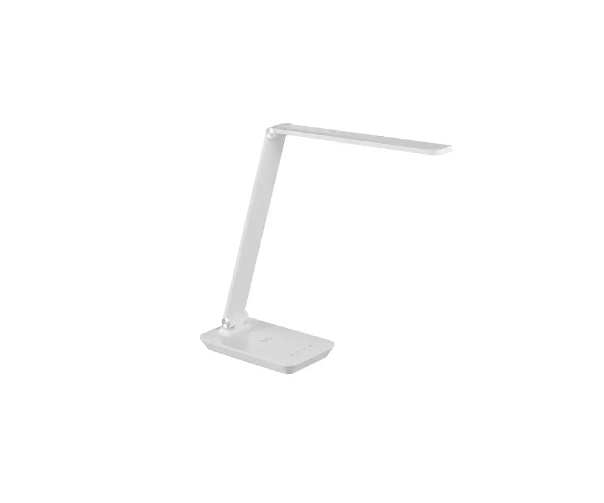Lampe à Poser Tafahi coloris blanc avec un design moderne Lampe à Poser Tafahi coloris blanc avec un design moderne