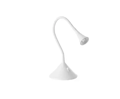 Lampe à Poser Mala coloris blanc a une allure simple et contemporaine