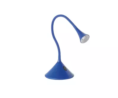 Lampe à Poser Mala coloris bleu a une allure simple et contemporaine