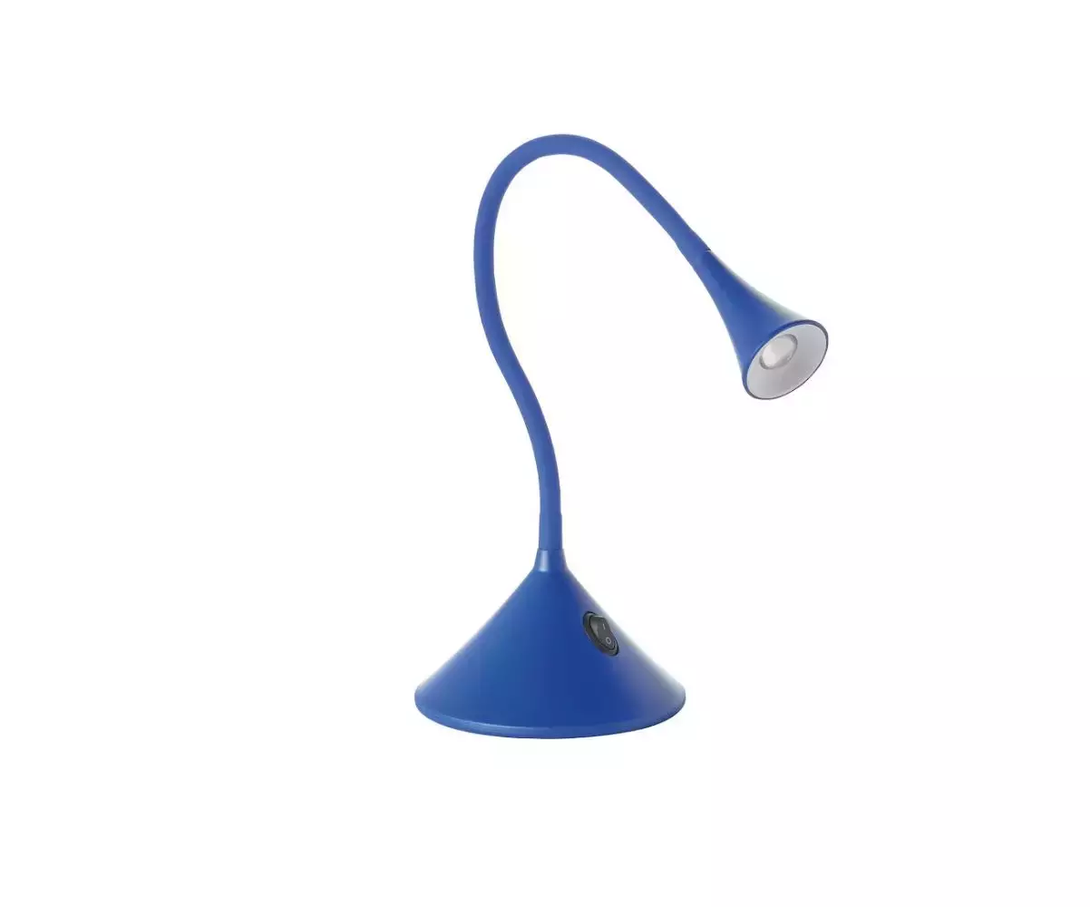 Lampe à Poser Mala coloris bleu a une allure simple et contemporaine Lampe à Poser Mala coloris bleu a une allure simple et contemporaine