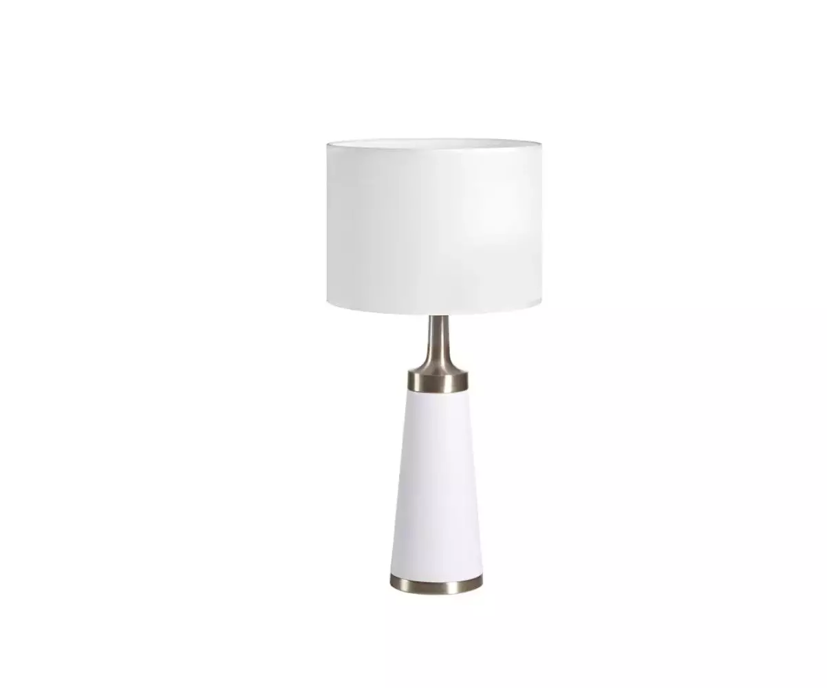 Lampe à poser Meama coloris blanc avec un design moderne et élégant Lampe à poser Meama coloris blanc avec un design moderne et élégant