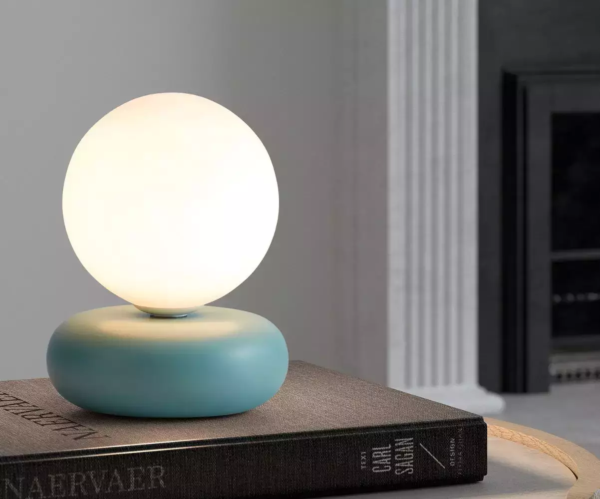 Lampe à Poser Ovaka coloris vert bleu s’installe partout dans la maison Lampe à Poser Ovaka coloris vert bleu s’installe partout dans la maison