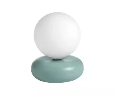 Lampe à Poser Ovaka coloris vert bleu diffuse une lumière chaleureuse et agréable