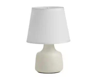 Lampe à Poser Kapa coloris blanc s’intègre facilement dans votre espace de vie