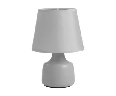 Lampe à Poser Kapa coloris gris clair affiche un design simple