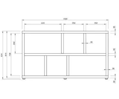 Dimensions du Console Ursino