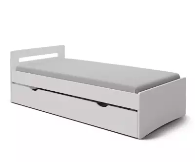 Lit gigogne adulte Lemand blanc 2 en 1