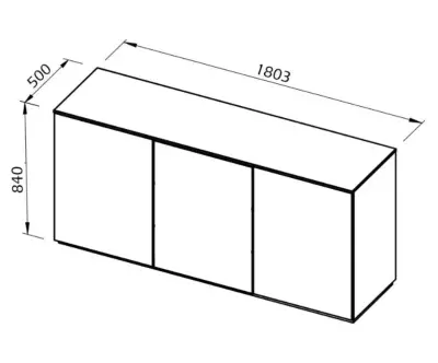 Dimensions du Buffet Combray