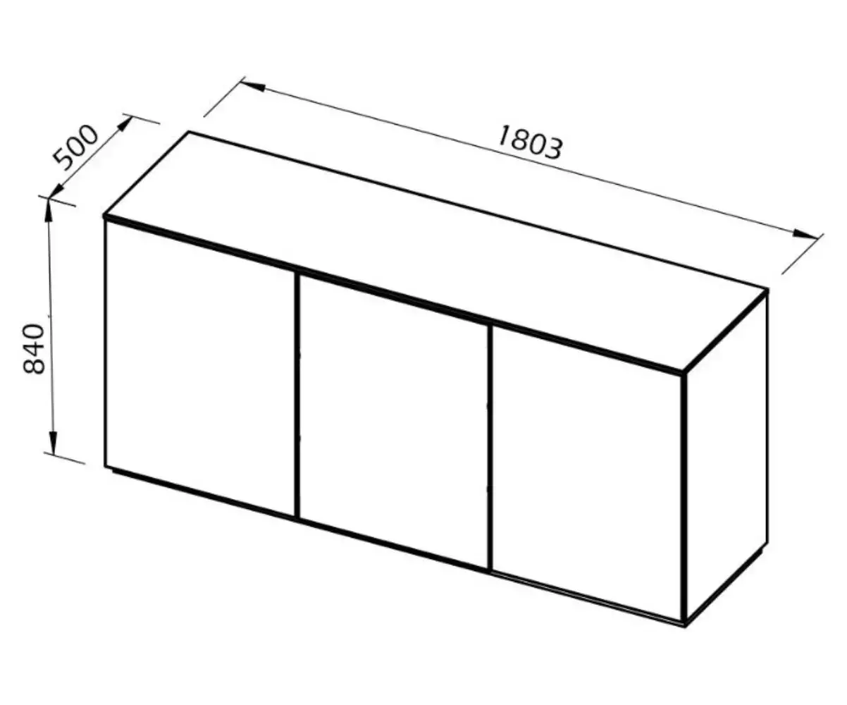 Dimensions du Buffet Combray Dimensions du Buffet Combray