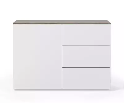 Buffet avec tiroirs Combray structure en panneaux de fibres de bois et MDF