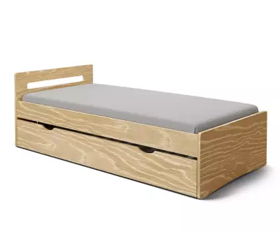 Lit gigogne adulte Lemand bois 2 en 1
