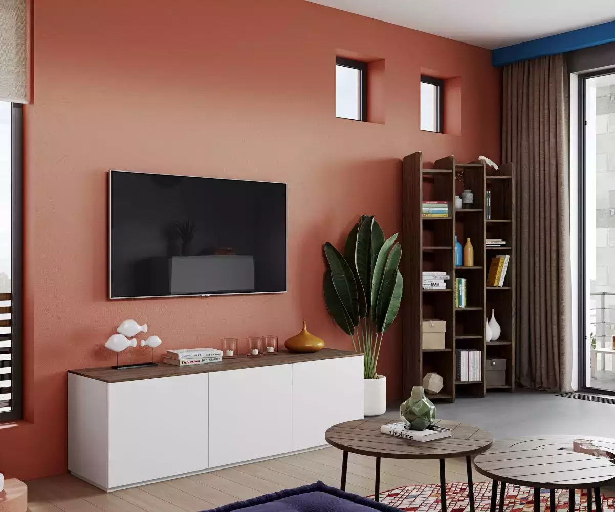 Meuble TV Combray peut accueillir votre télévision Meuble TV Combray peut accueillir votre télévision