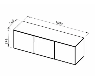 Dimensions du Meuble TV Combray