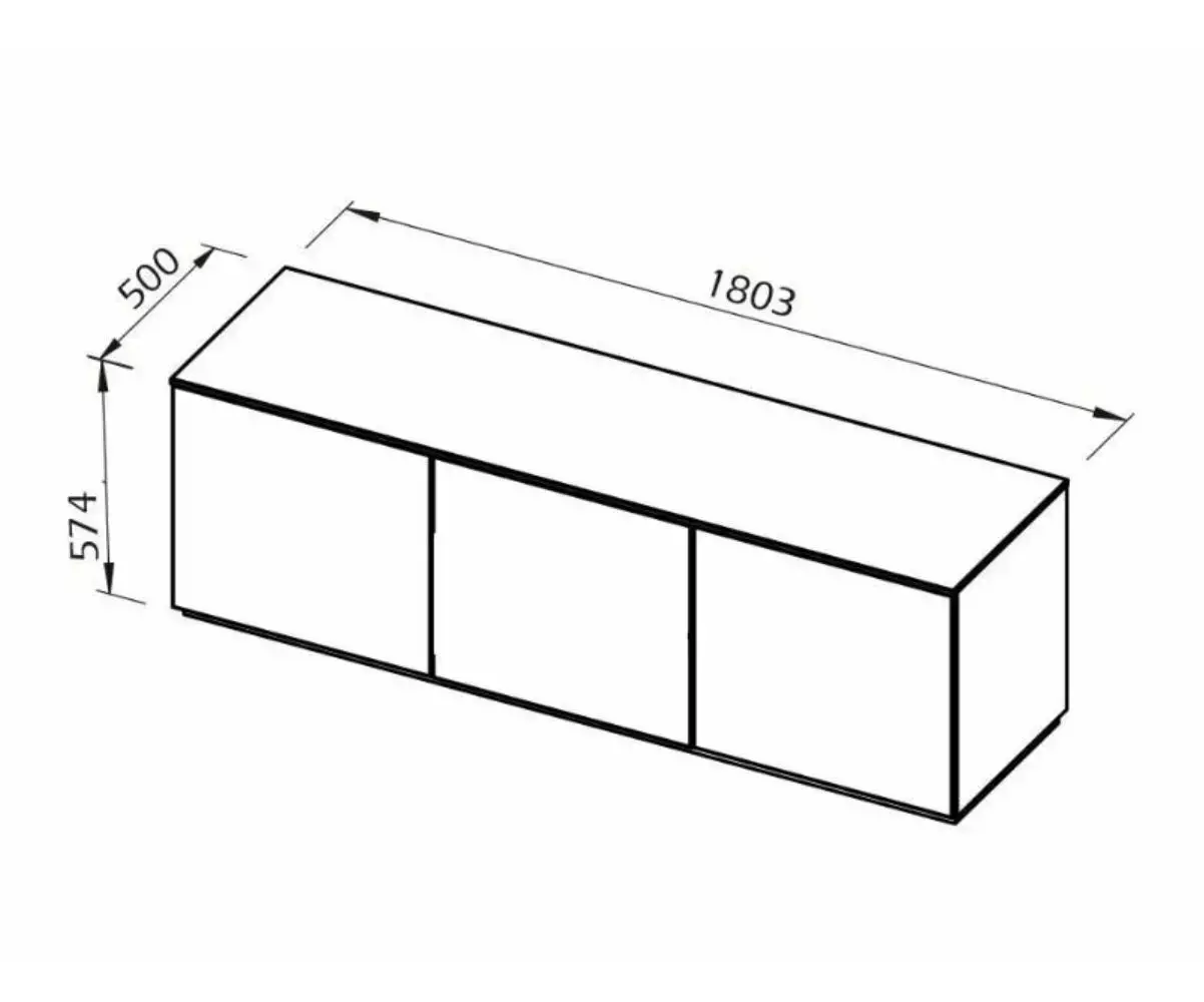 Dimensions du Meuble TV Combray Dimensions du Meuble TV Combray