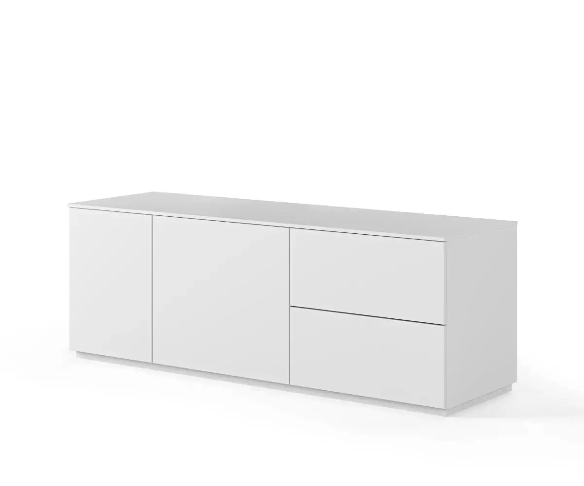 Meuble TV avec tiroirs Combray se dote de 2 grands tiroirs et de 2 portes pratiques Meuble TV avec tiroirs Combray se dote de 2 grands tiroirs et de 2 portes pratiques