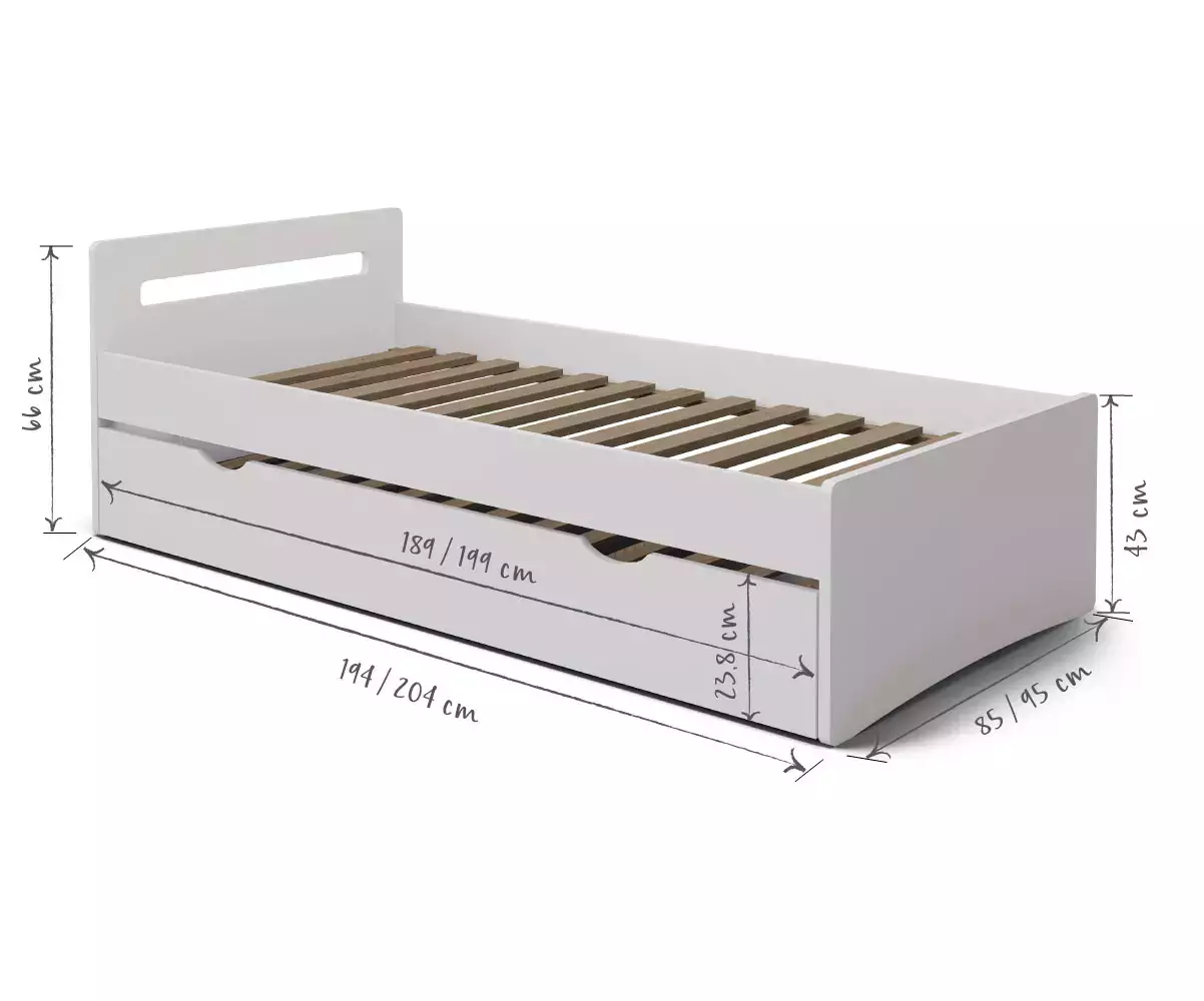Dimensions lit gigogne Lemand Dimensions lit gigogne Lemand