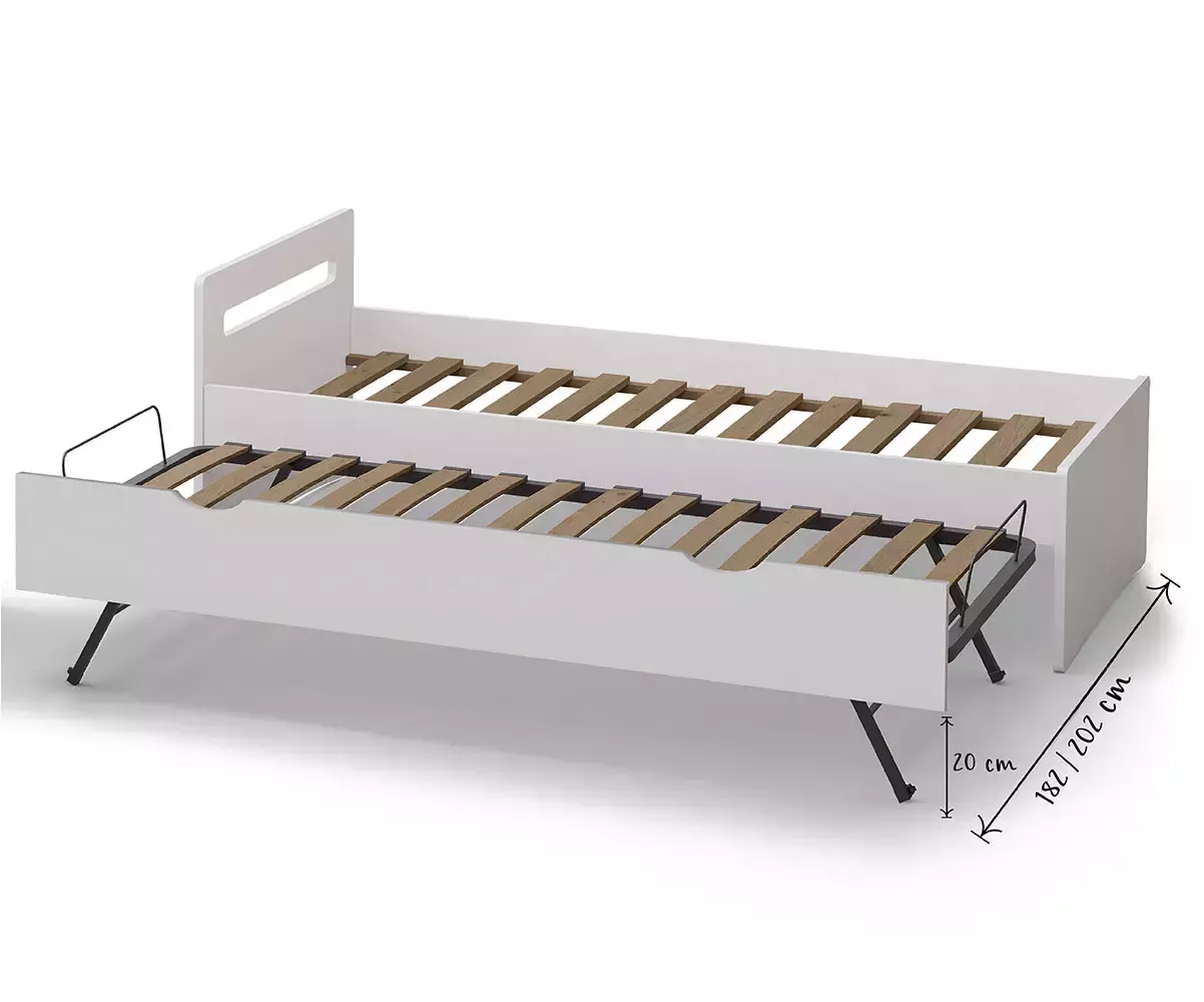 Dimensions lit gigogne Lemand ouvert Dimensions lit gigogne Lemand ouvert