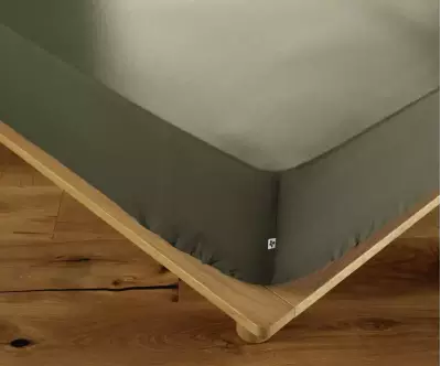 Drap housse Opsi Vert olive
